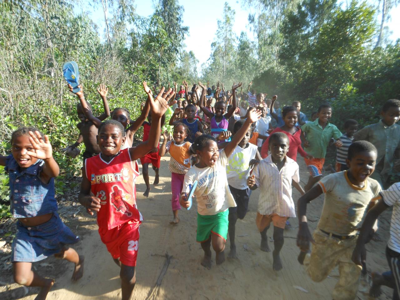 accueil des enfants de l'école d'Andamasina
